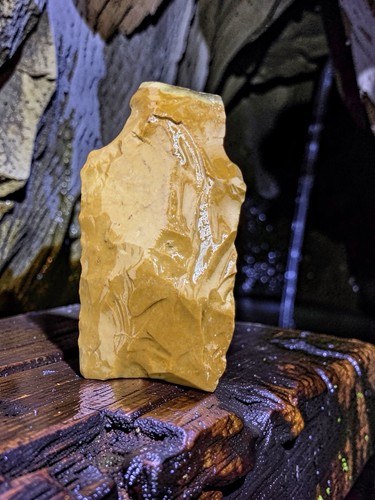 Yellow jasper artifact - artifact, north