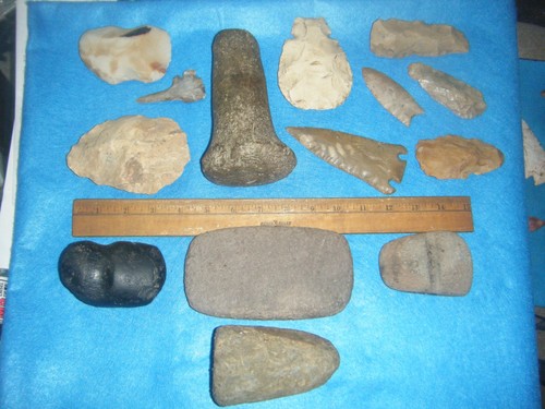 Lot indian artifacts - lot,
