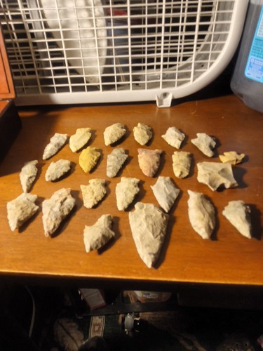 Field dug arrowhead collection - dug,