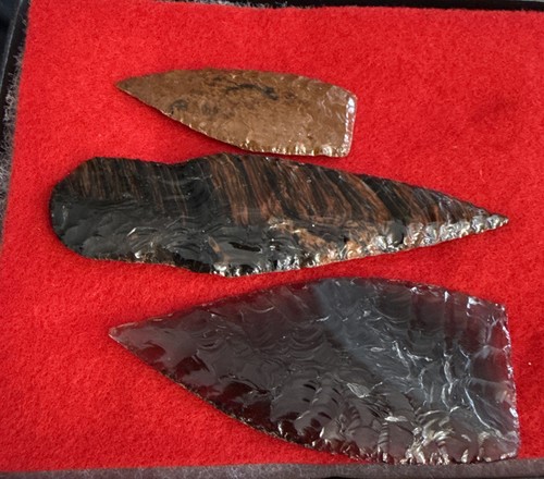 Lot obsidian indian - 3,